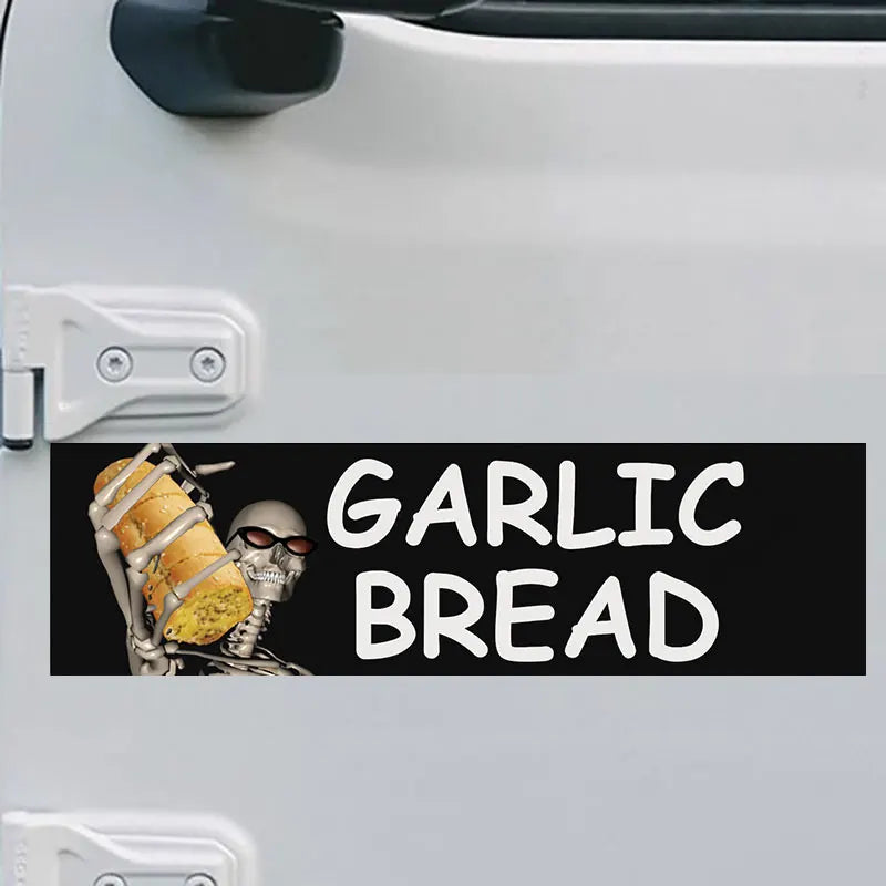 Garlic Bread Car Sticker