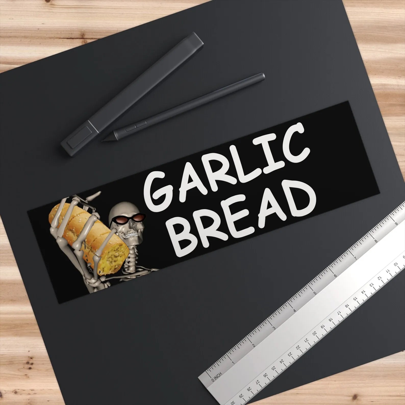 Garlic Bread Car Sticker