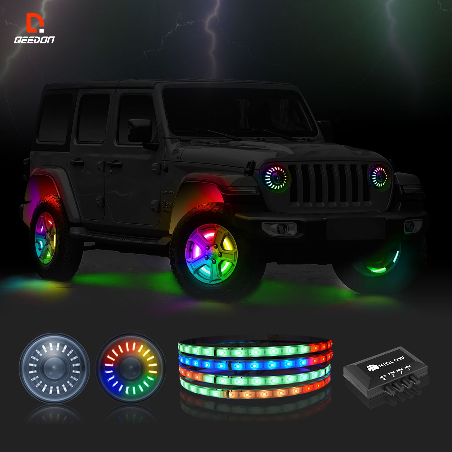 Rgb Car Rim Lights