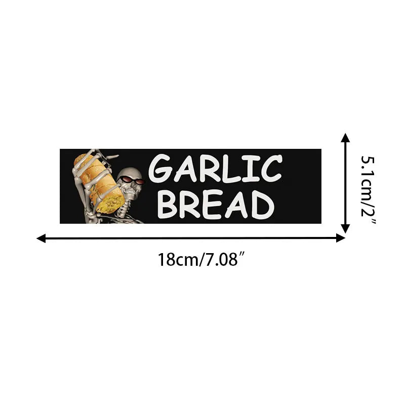 Garlic Bread Car Sticker