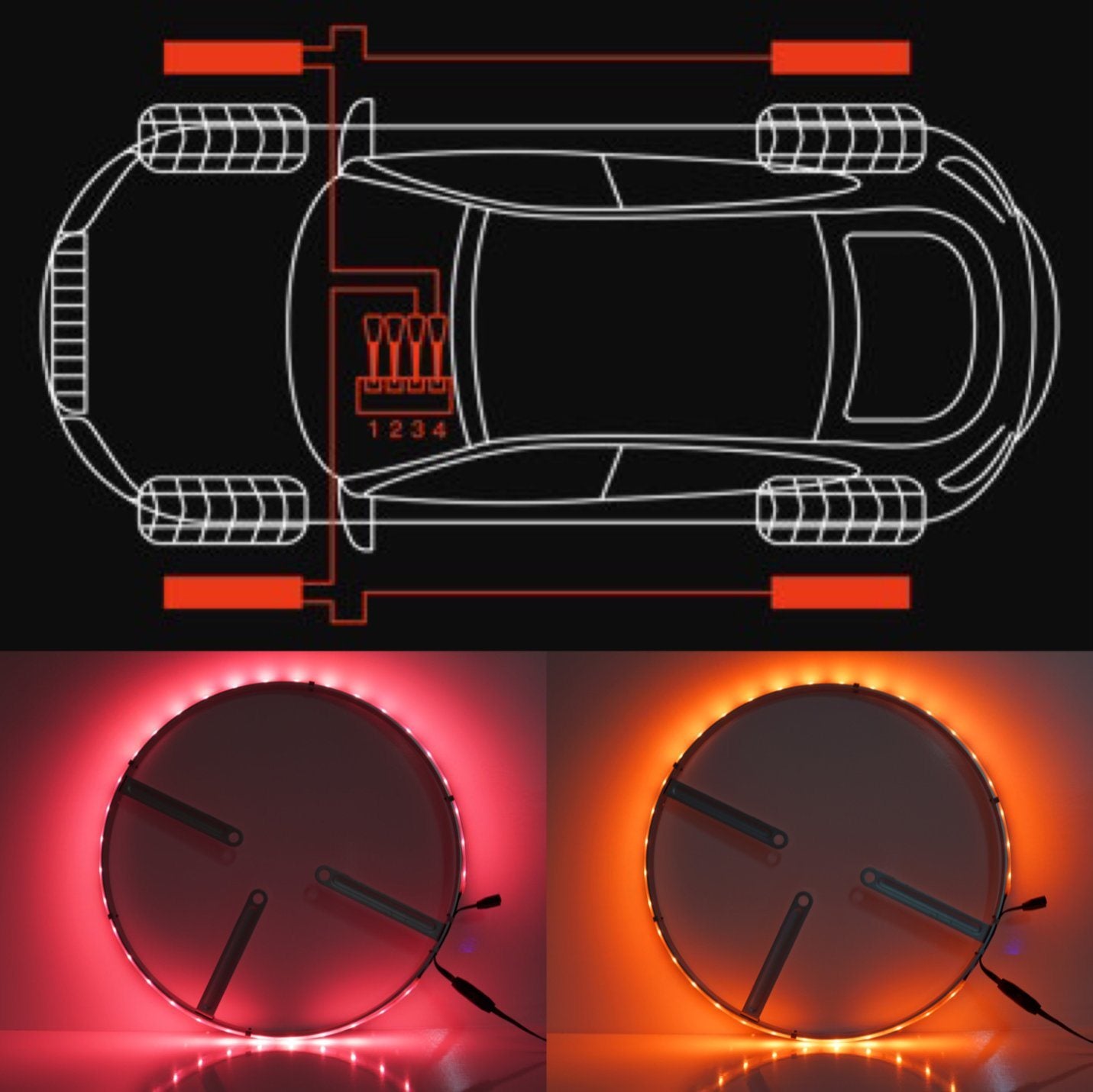 Rgb Car Rim Lights